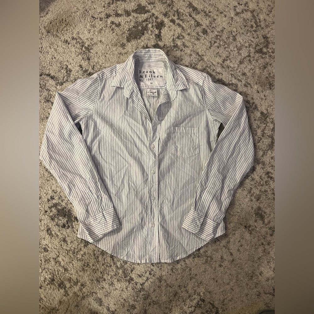 FRANK & EILEEN Barry stripe button down
